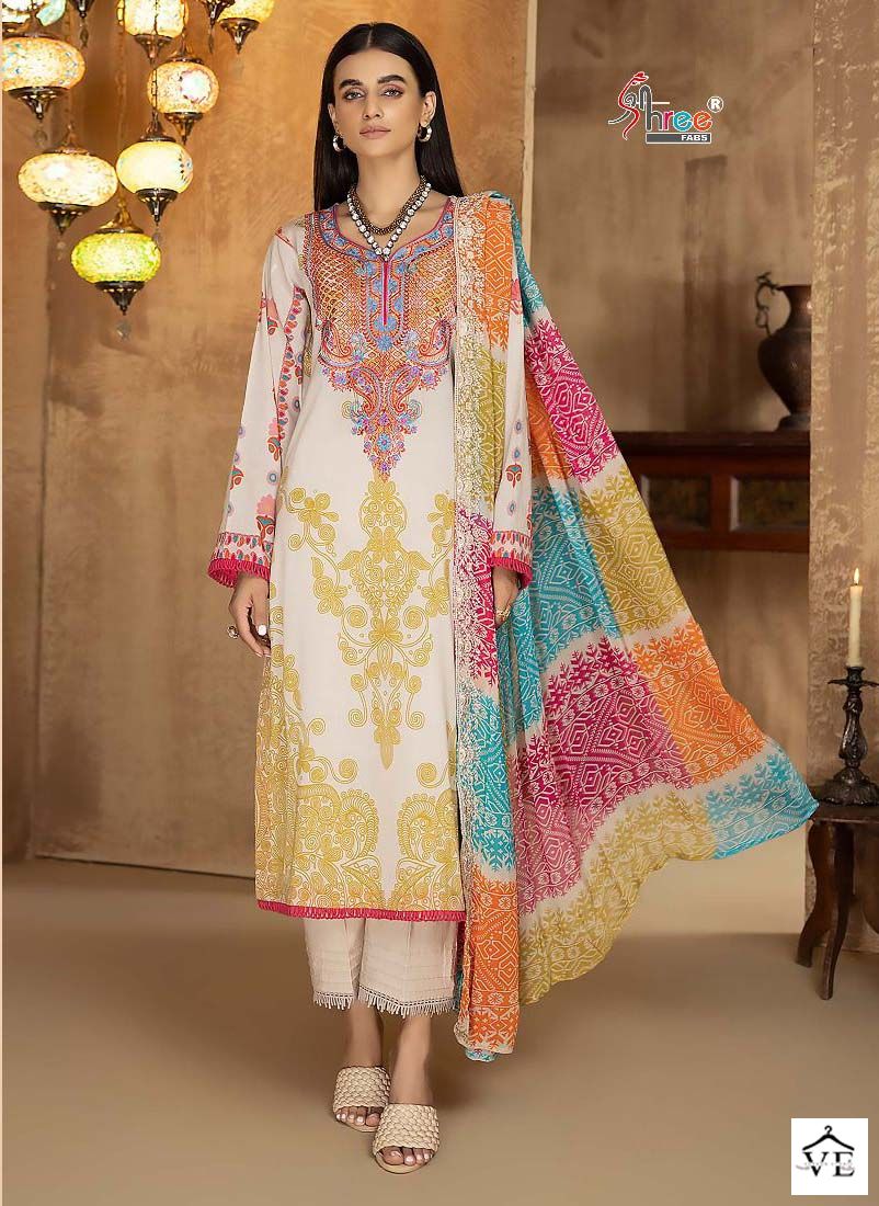 Shree Fabs Sapphire Vol 1 Nx Cotton Wholesale Pakistani Catalog — Wholesale Salwar Suits, MPA wholesale from Surat - Gallery Image 2