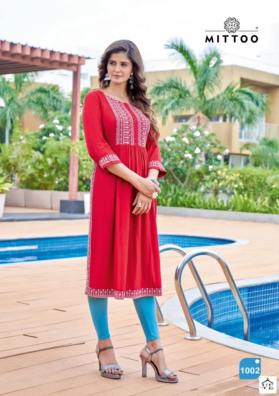 Mittoo Sargam Wrinkle Rayon Wholesale Kurti Catalog — Wholesale Kurtis, MPA wholesale from Surat - Gallery Image 4
