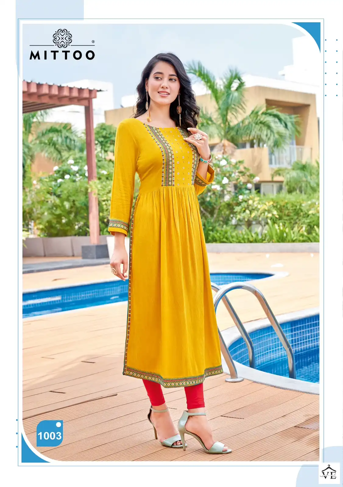 Mittoo Sargam Wrinkle Rayon Wholesale Kurti Catalog — Wholesale Kurtis, MPA wholesale from Surat - Gallery Image 5