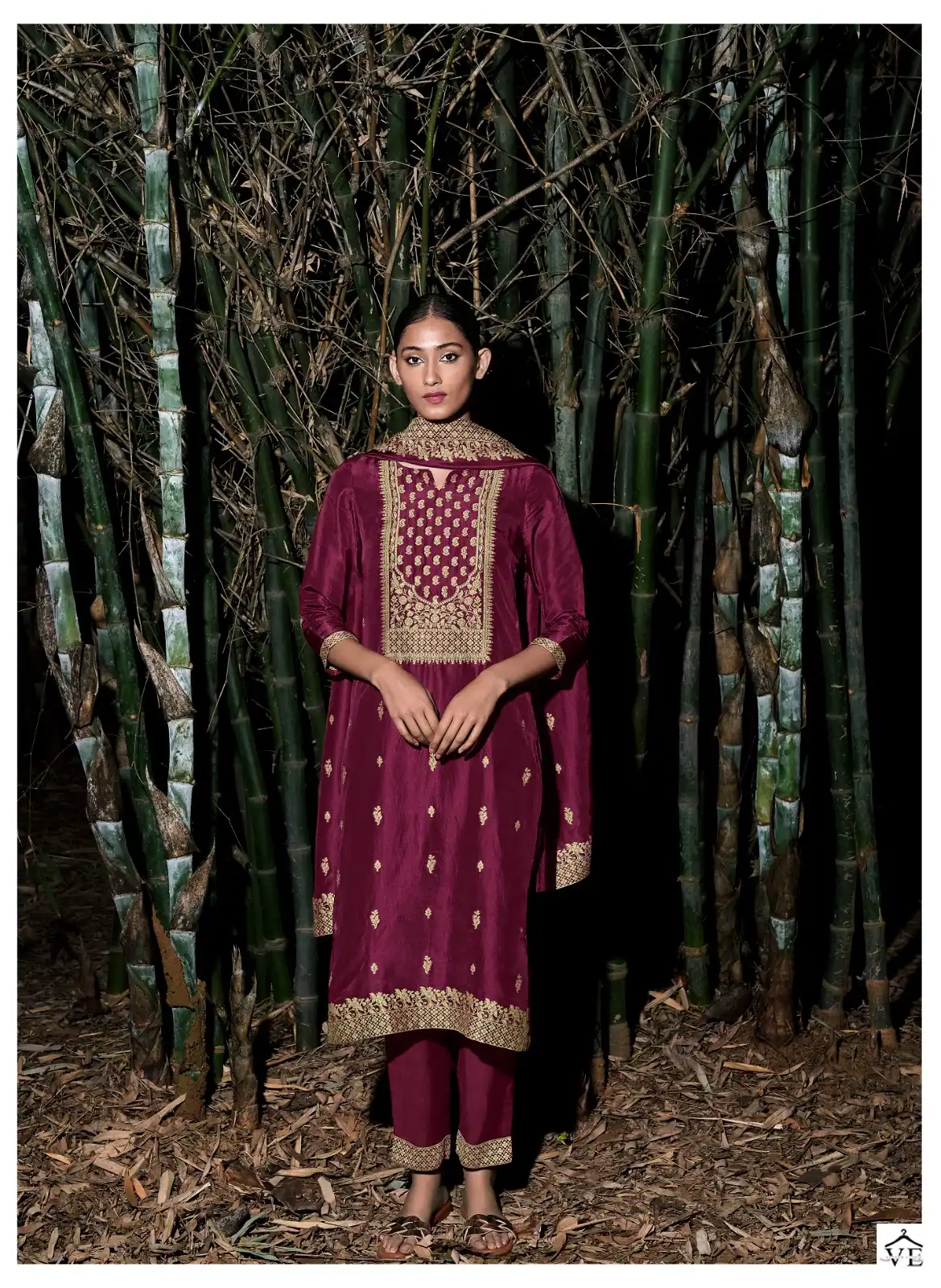 Four Buttons Seher Pure Russian Lakhnavi Jacquard Wholesale Readymade Suits Catalog — Wholesale Salwar Suits, MPA wholesale from Surat — view 3