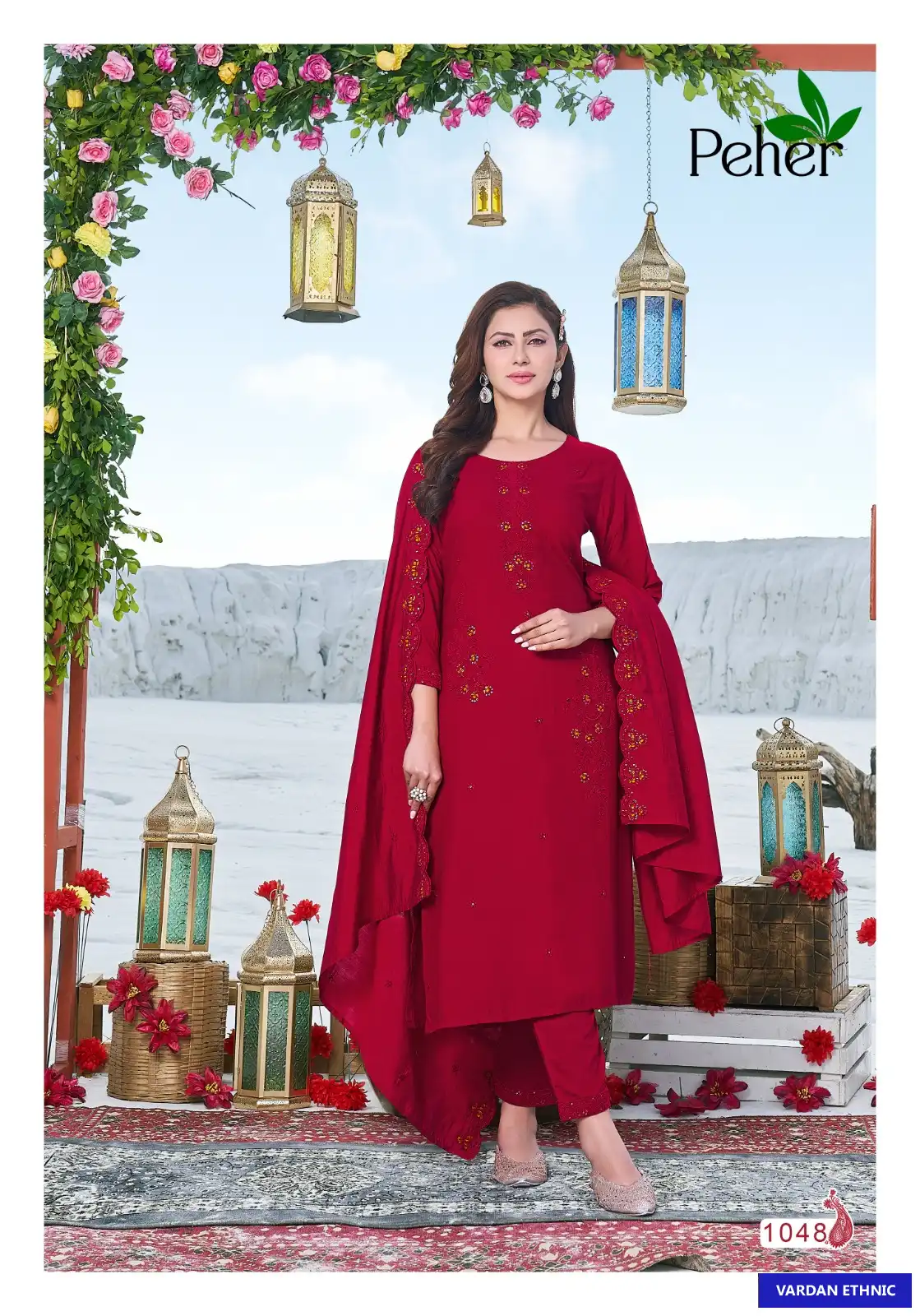 Vivils Seher Vol 7 Heavy Rayon Wholesale Readymade Suits Catalog — Wholesale Salwar Suits, MPA wholesale from Surat - Gallery Image 3