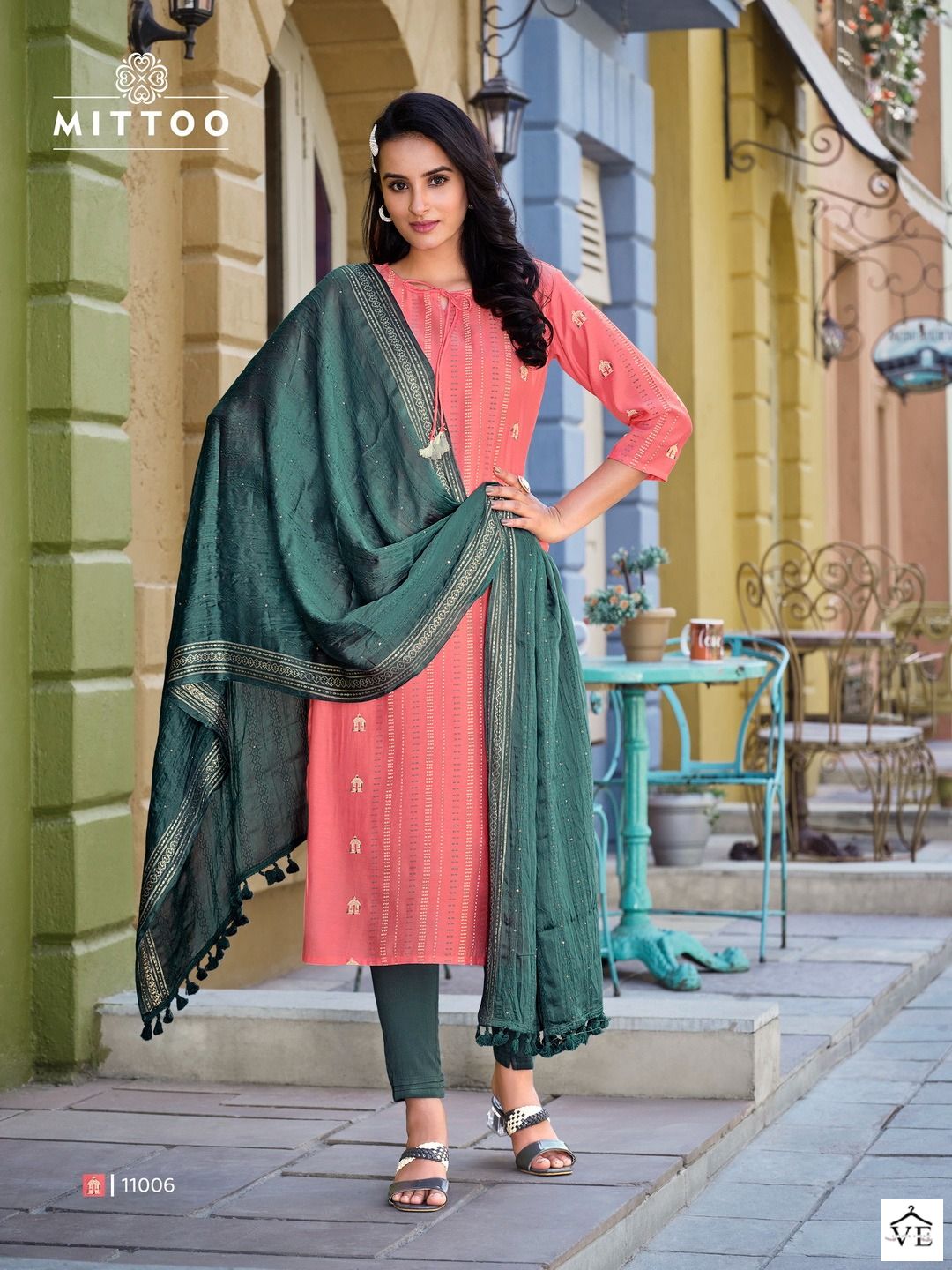 Mittoo Selina Viscose Wholesale Readymade Salwar Suit Catalog — Wholesale Salwar Suits, MPA wholesale from Surat - Gallery Image 4