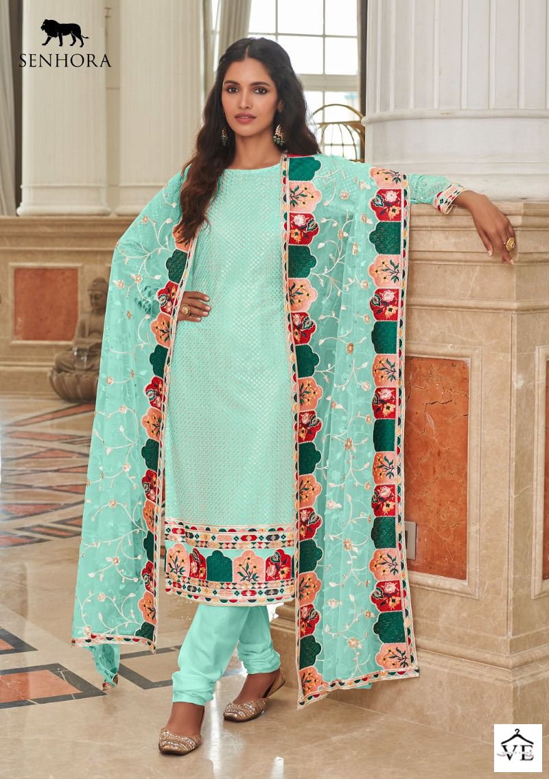 Senhora Syeda Georgette Wholesale Designer Salwar Suit Catalog — Wholesale Salwar Suits, MPA wholesale from Surat - Gallery Image 4