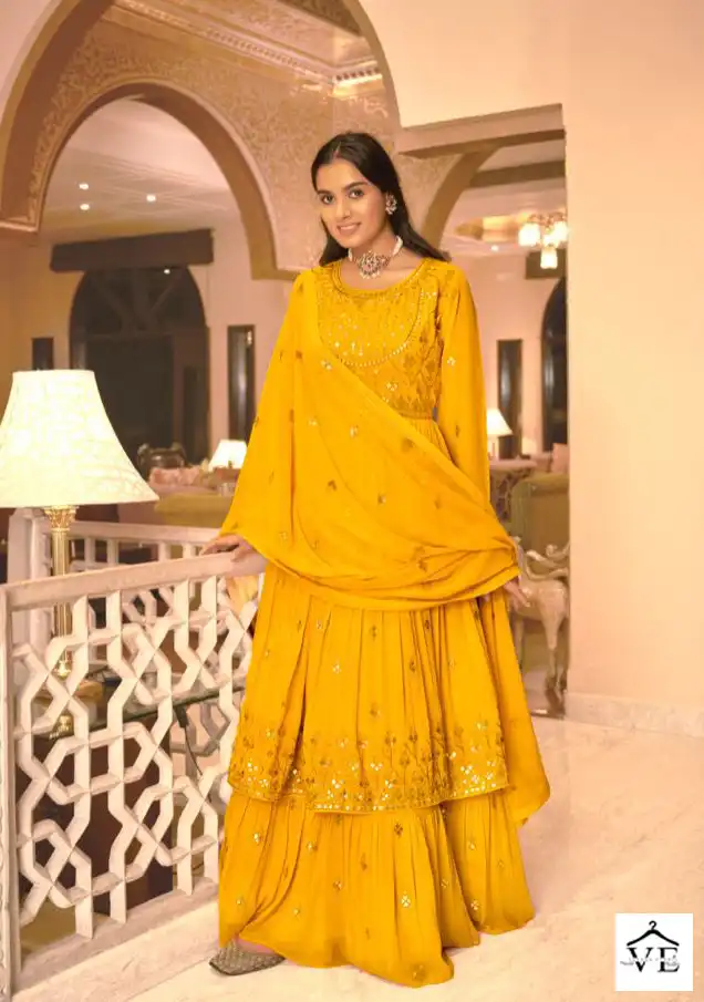 Naari Senorita Pure Gorgette Wholesale Readymade Salwar Suit Catalog — Wholesale Salwar Suits, MPA wholesale from Surat - Gallery Image 4
