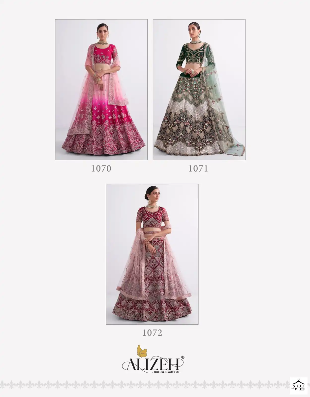 Alizeh Shades Net, Silk Wholesale Bridal Lehenga Catalog — Wholesale Lehenga, Alizeh wholesale from Surat — view 7