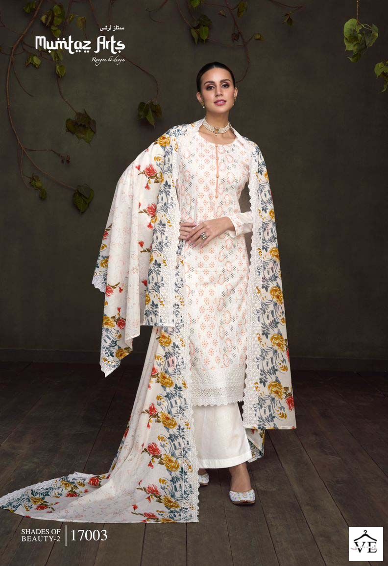 Mumtaz Arts Shades Of Beauty Vol 2 Lawn Cotton Wholesale Pakistani Salwar Suitr Catalog — Wholesale Salwar Suits, MPA wholesale from Surat - Gallery Image 3