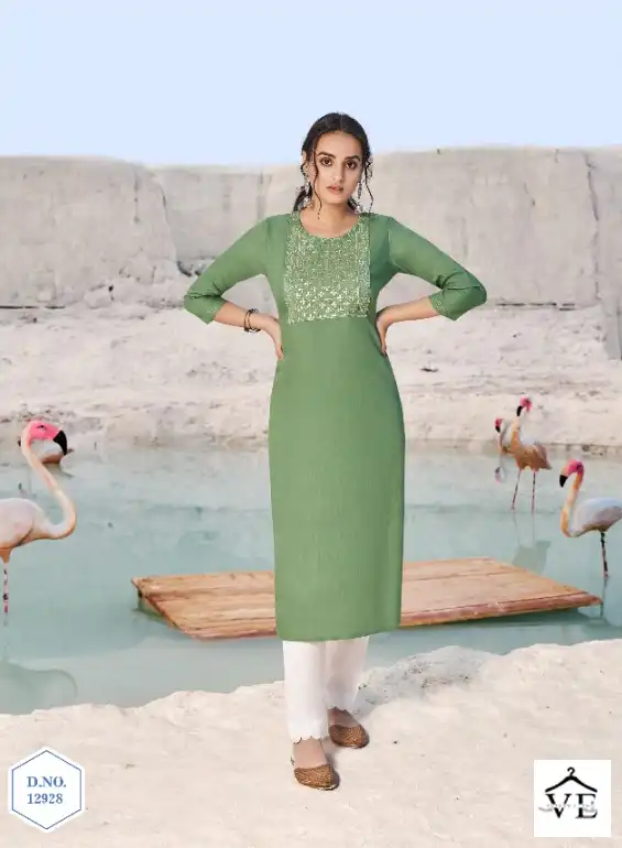 Kalaroop Shahi Fancy Rayon Wholesale Kurti Catalog — Wholesale Kurtis, MPA wholesale from Surat - Gallery Image 5