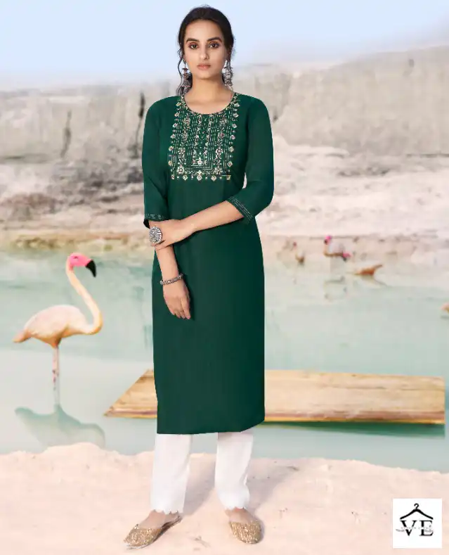Kalaroop Shahi Fancy Rayon Wholesale Kurti Catalog — Wholesale Kurtis, MPA wholesale from Surat — view 1