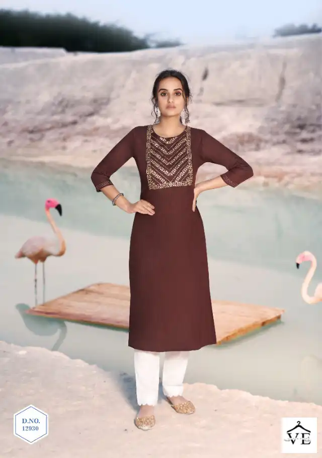 Kalaroop Shahi Fancy Rayon Wholesale Kurti Catalog — Wholesale Kurtis, MPA wholesale from Surat - Gallery Image 8