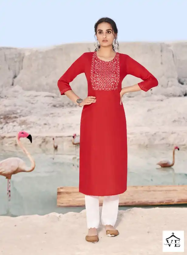 Kalaroop Shahi Fancy Rayon Wholesale Kurti Catalog — Wholesale Kurtis, MPA wholesale from Surat - Gallery Image 3