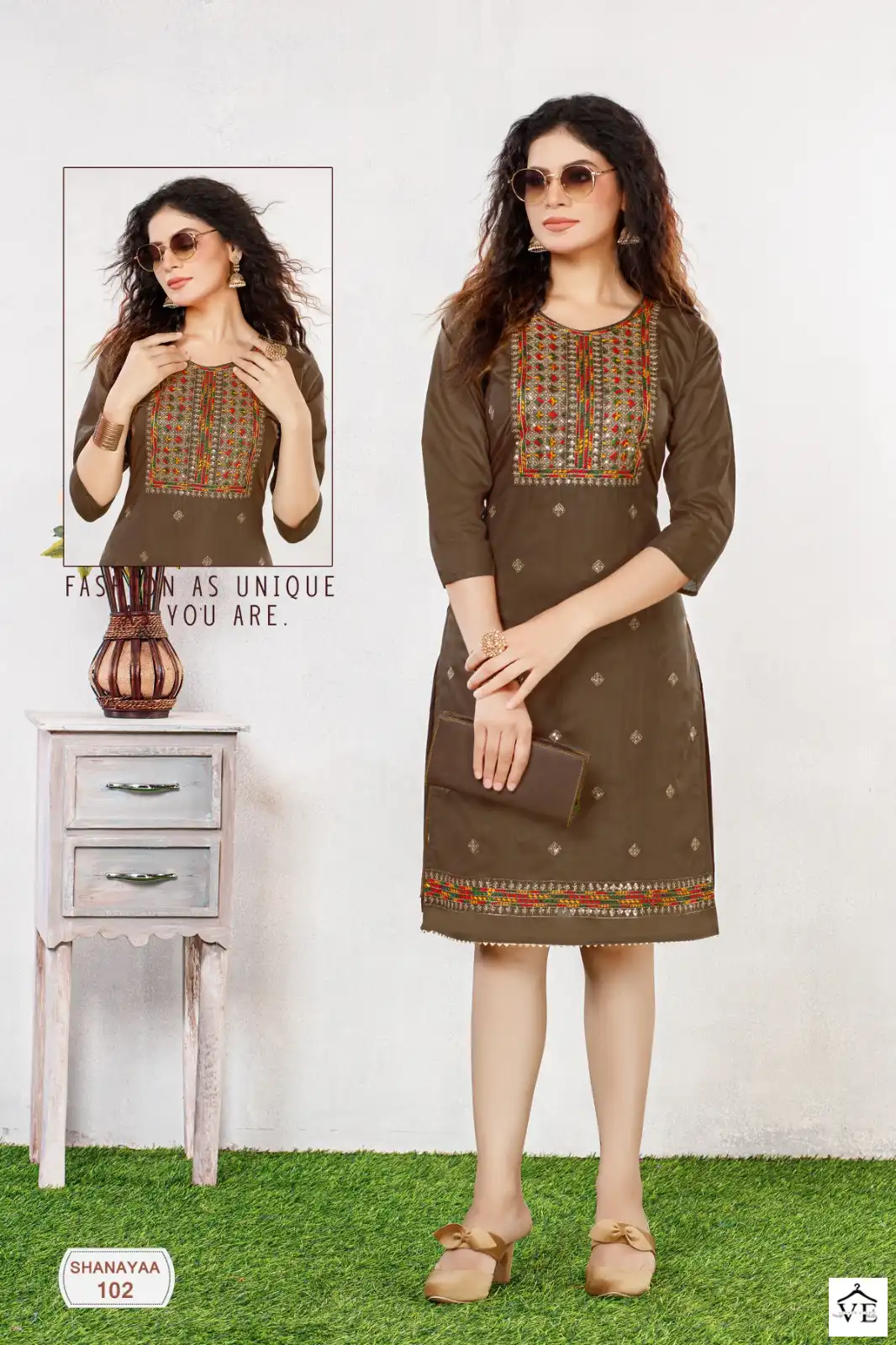 Banwery Shanayaa Heavy Chanderi Silk Wholesale Kurti Catalog — Wholesale Kurtis, Banwery wholesale from Surat - Gallery Image 5