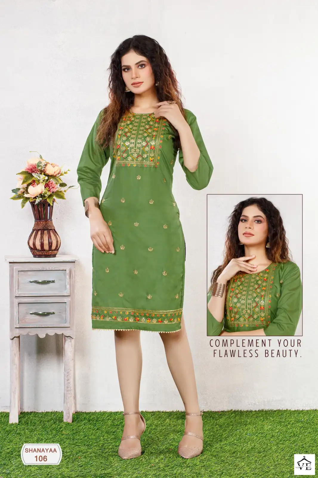 Banwery Shanayaa Heavy Chanderi Silk Wholesale Kurti Catalog — Wholesale Kurtis, Banwery wholesale from Surat - Gallery Image 8