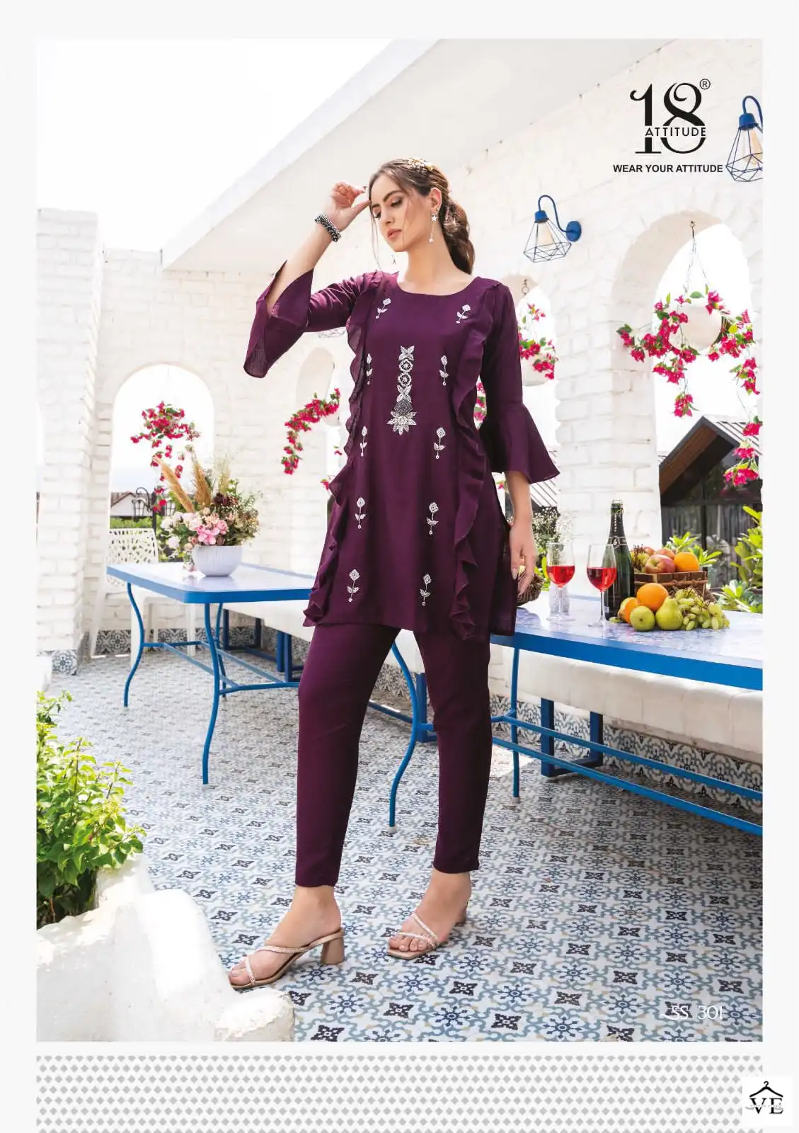 18Attitude Sho Shaa Vol 2 Vetican Bsy Latex Wholesale Cord-Set Catalog — Wholesale Kurtis, MPA wholesale from Surat - Gallery Image 8