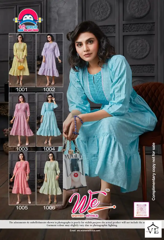 We Shyra Rayon Wholesale Kurti Catalog — Wholesale Kurtis, MPA wholesale from Surat — view 7