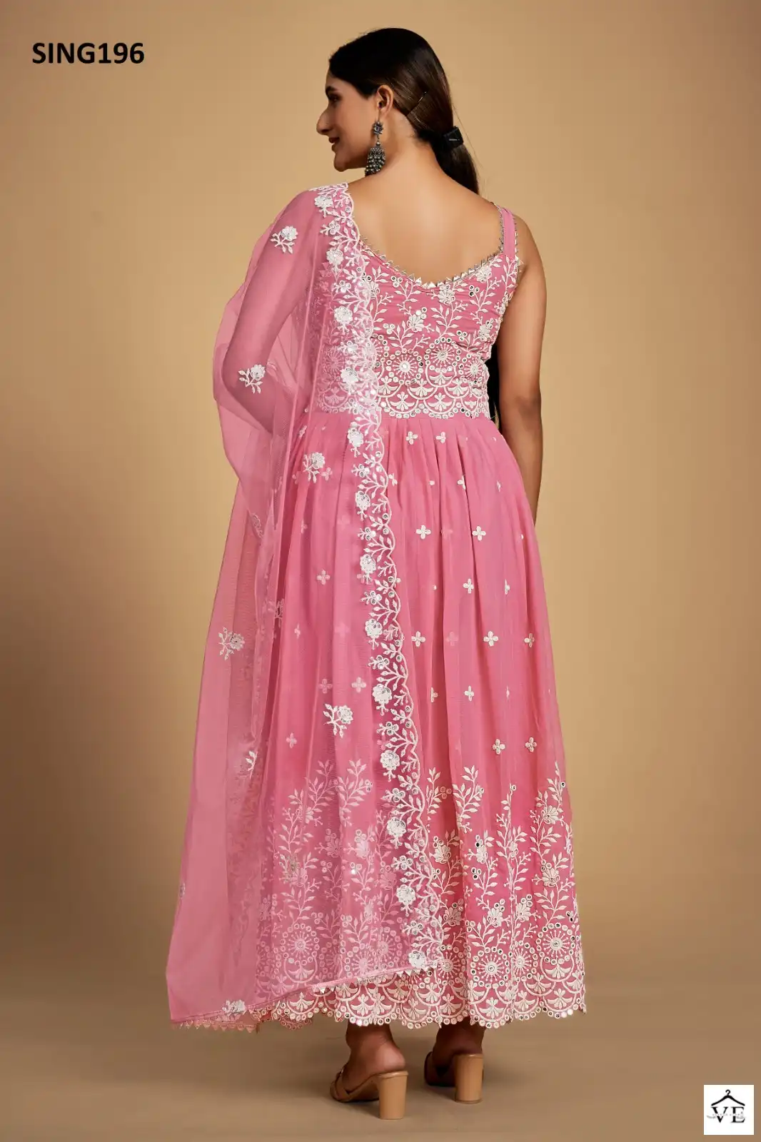 Arya Sing196 Georgette Wholesale Pant Style Suit — Wholesale Salwar Suits, MPA wholesale from Surat - Gallery Image 5