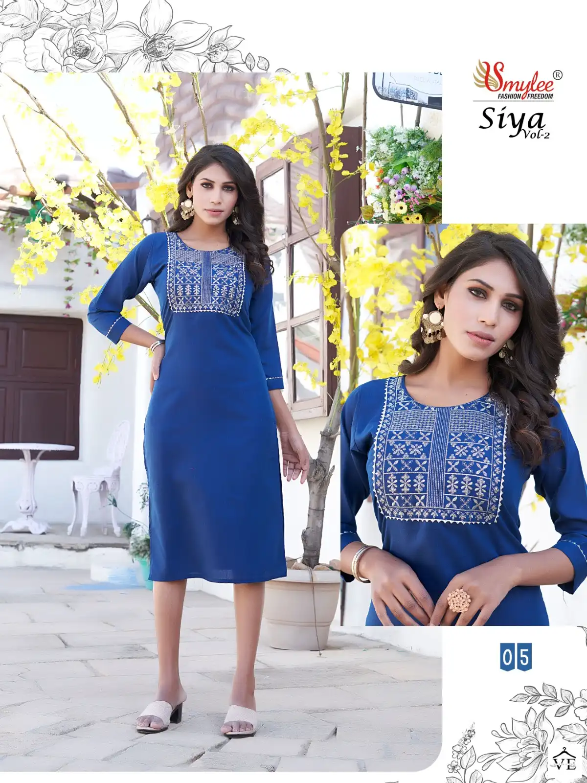 Rung Siya Vol 2 Heavy Soft Minc Wholesale Kurti Catalog — Wholesale Kurtis, MPA wholesale from Surat — view 7