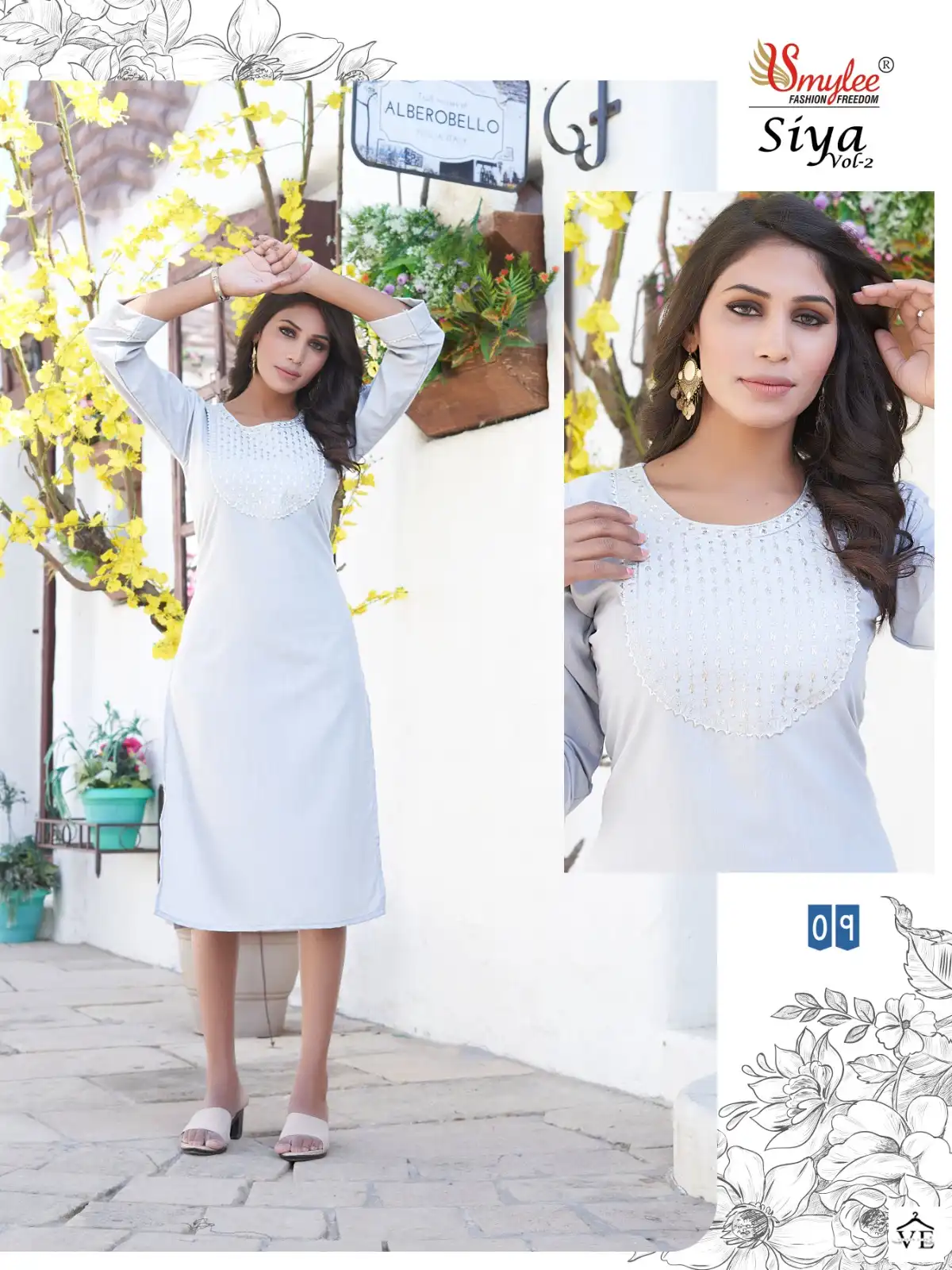 Rung Siya Vol 2 Heavy Soft Minc Wholesale Kurti Catalog — Wholesale Kurtis, MPA wholesale from Surat — view 9