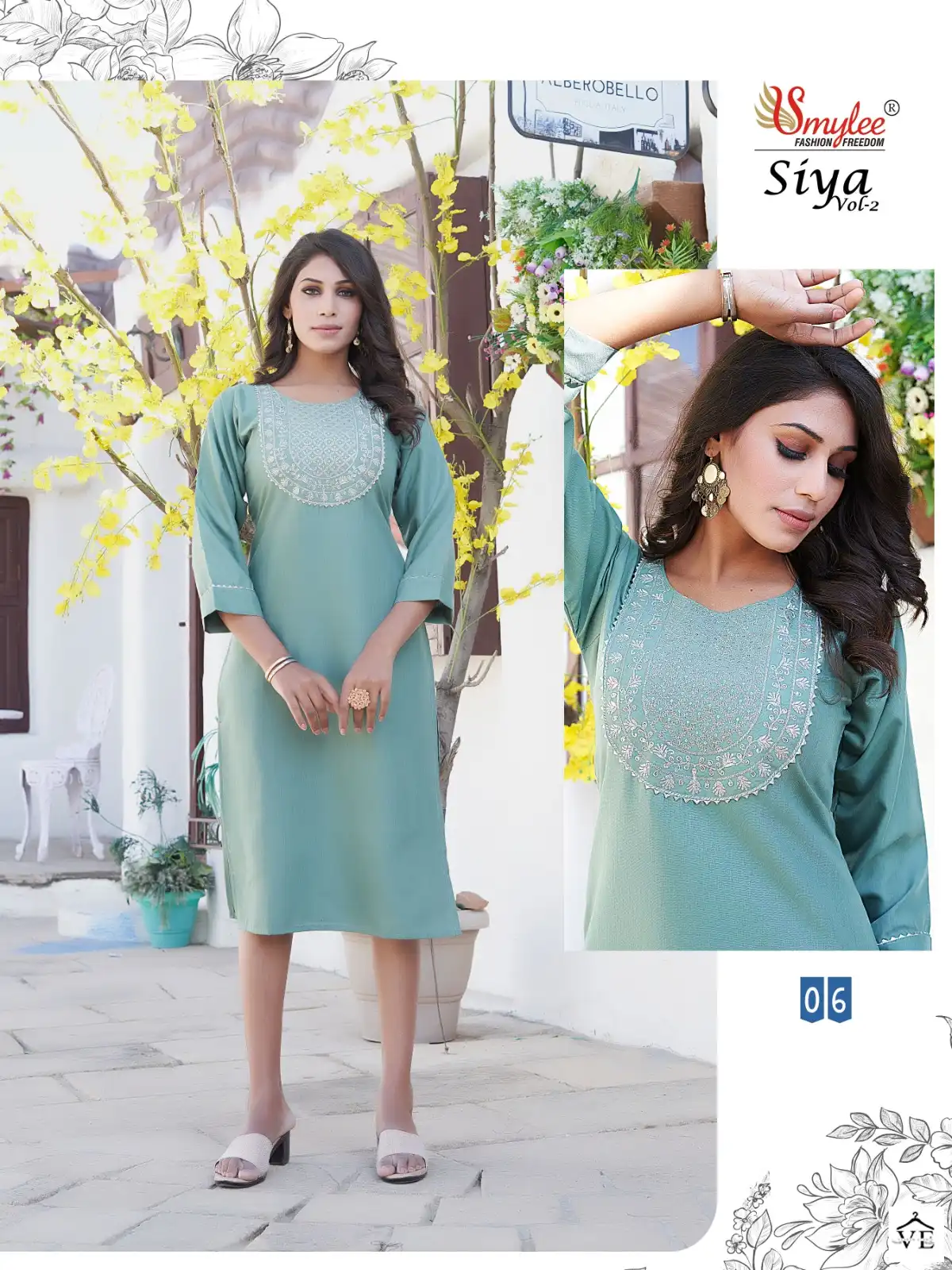 Rung Siya Vol 2 Heavy Soft Minc Wholesale Kurti Catalog — Wholesale Kurtis, MPA wholesale from Surat — view 2