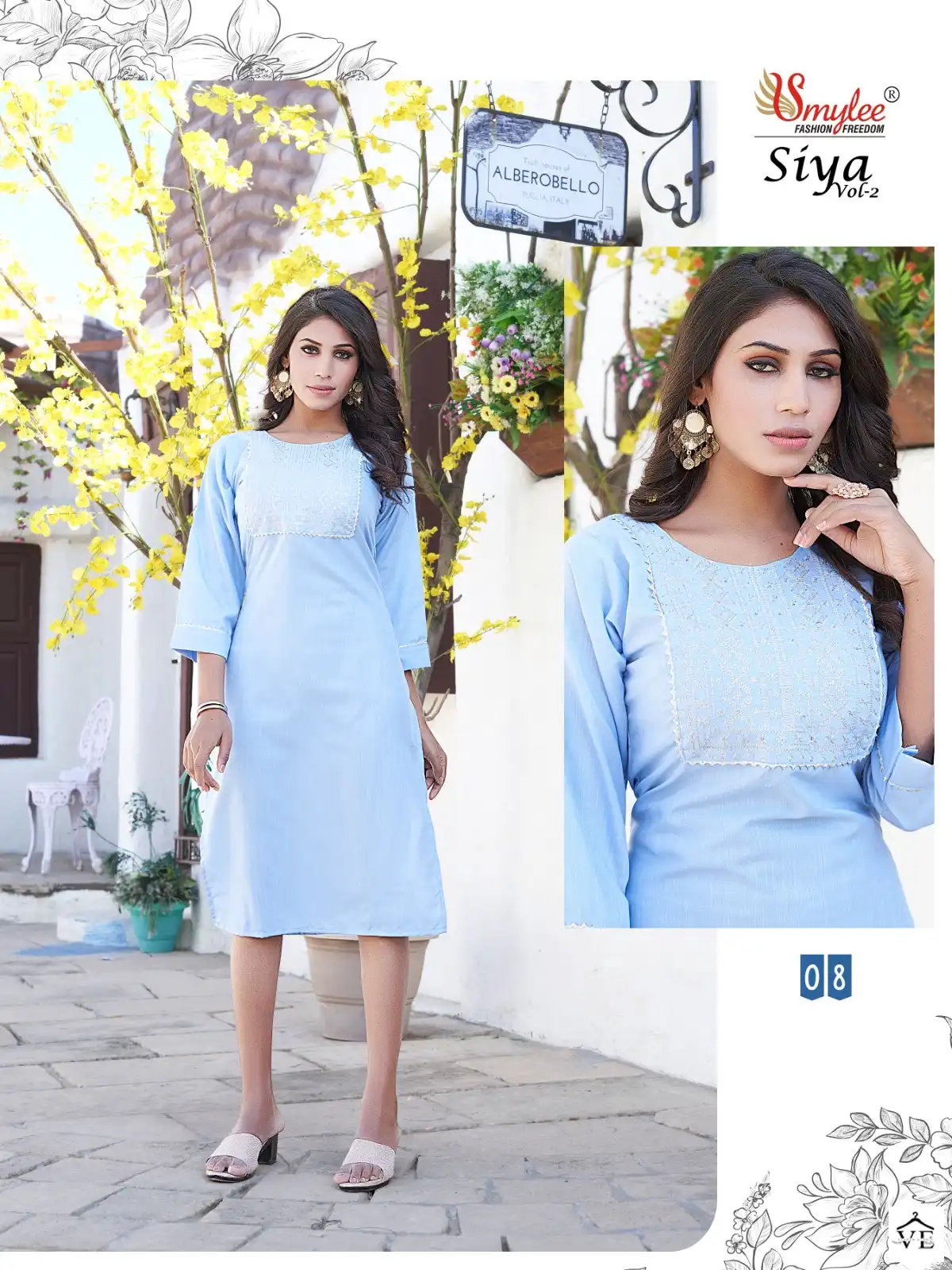 Rung Siya Vol 2 Heavy Soft Minc Wholesale Kurti Catalog — Wholesale Kurtis, MPA wholesale from Surat — view 4