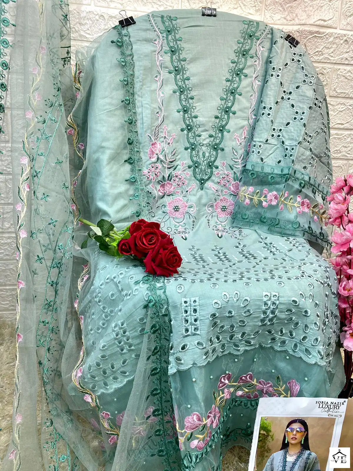 Sobia Nazir Sn-1011 Lawn Wholesale Pakistani Suit — Wholesale Salwar Suits, MPA wholesale from Surat — view 2