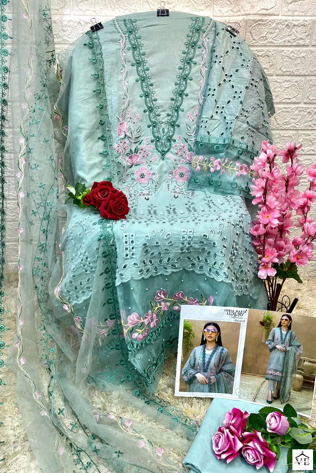 Sobia Nazir Sn-1011 Lawn Wholesale Pakistani Suit — Wholesale Salwar Suits, MPA wholesale from Surat — view 4