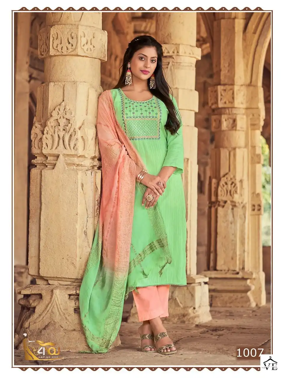 Vardan Ethnic Sneha Viscose Rayon Wholesale Readymade Suits Catalog — Wholesale Salwar Suits, MPA wholesale from Surat - Gallery Image 5