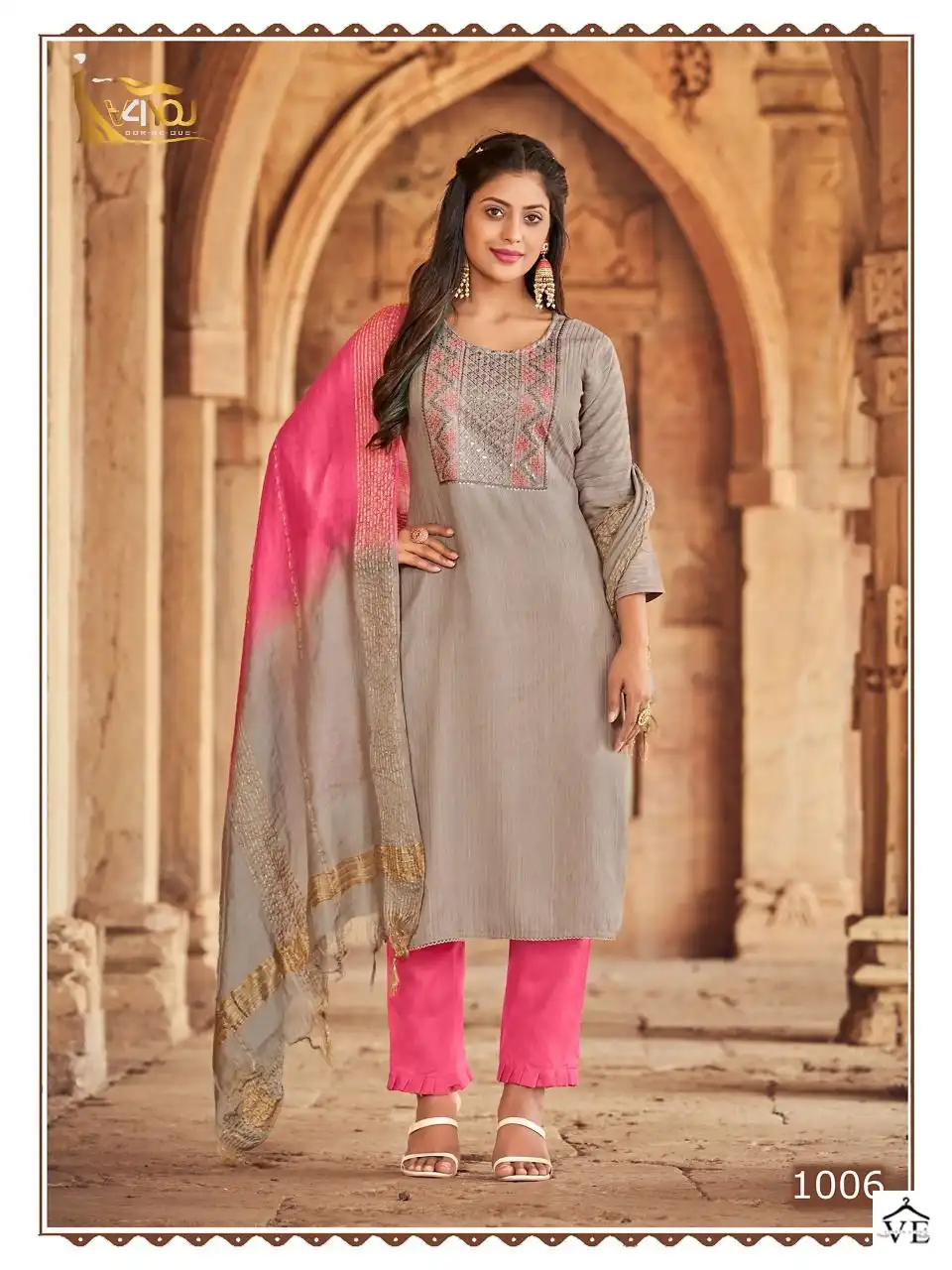 Vardan Ethnic Sneha Viscose Rayon Wholesale Readymade Suits Catalog — Wholesale Salwar Suits, MPA wholesale from Surat - Gallery Image 7