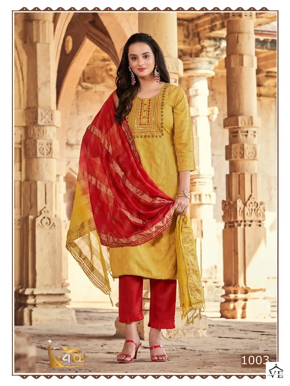 Vardan Ethnic Sneha Viscose Rayon Wholesale Readymade Suits Catalog — Wholesale Salwar Suits, MPA wholesale from Surat - Gallery Image 8