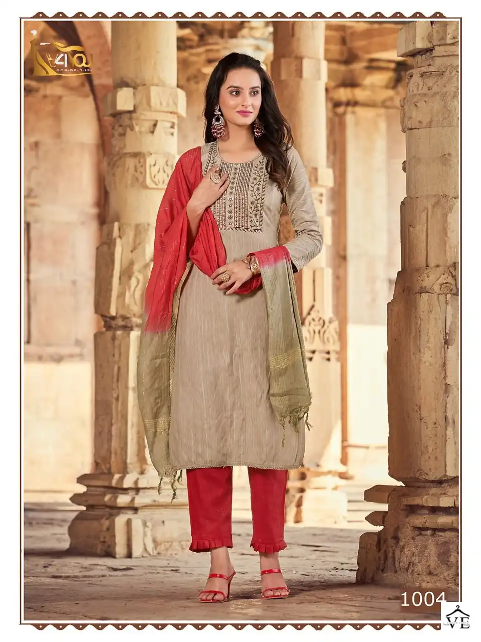 Vardan Ethnic Sneha Viscose Rayon Wholesale Readymade Suits Catalog — Wholesale Salwar Suits, MPA wholesale from Surat - Gallery Image 2