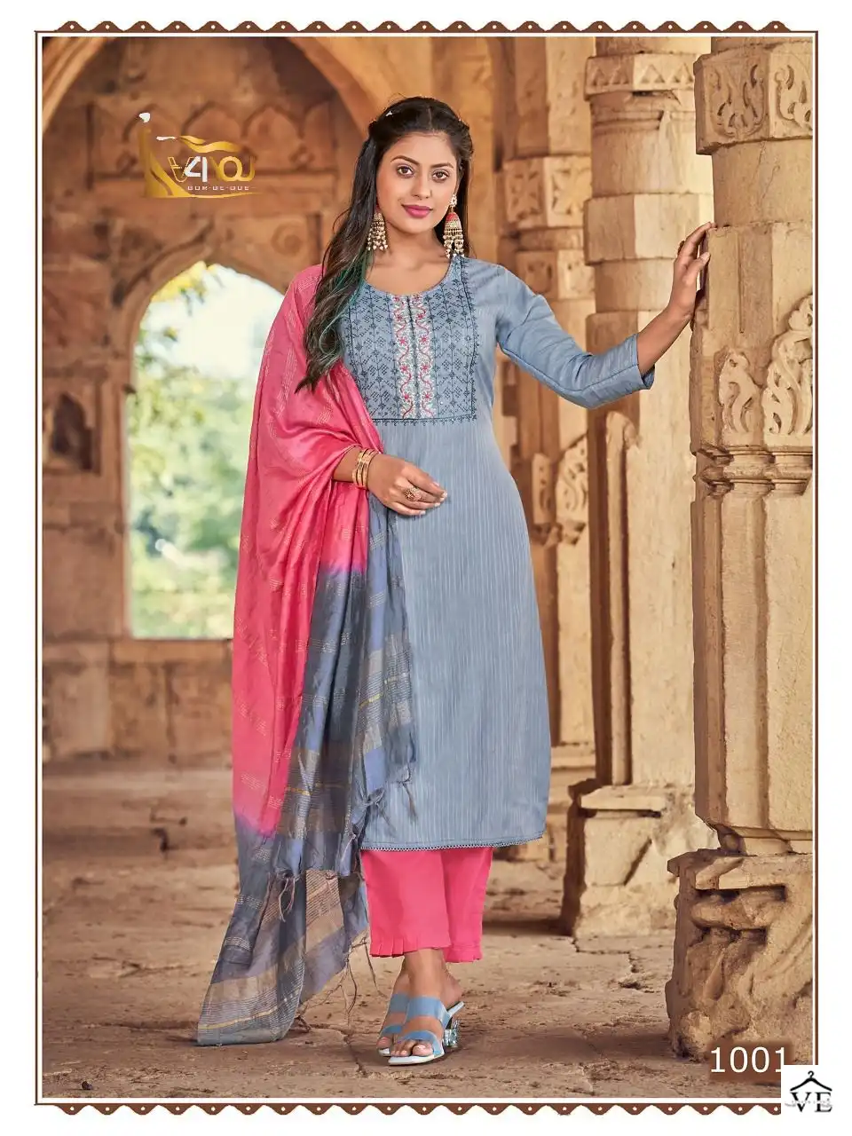 Vardan Ethnic Sneha Viscose Rayon Wholesale Readymade Suits Catalog — Wholesale Salwar Suits, MPA wholesale from Surat - Gallery Image 4