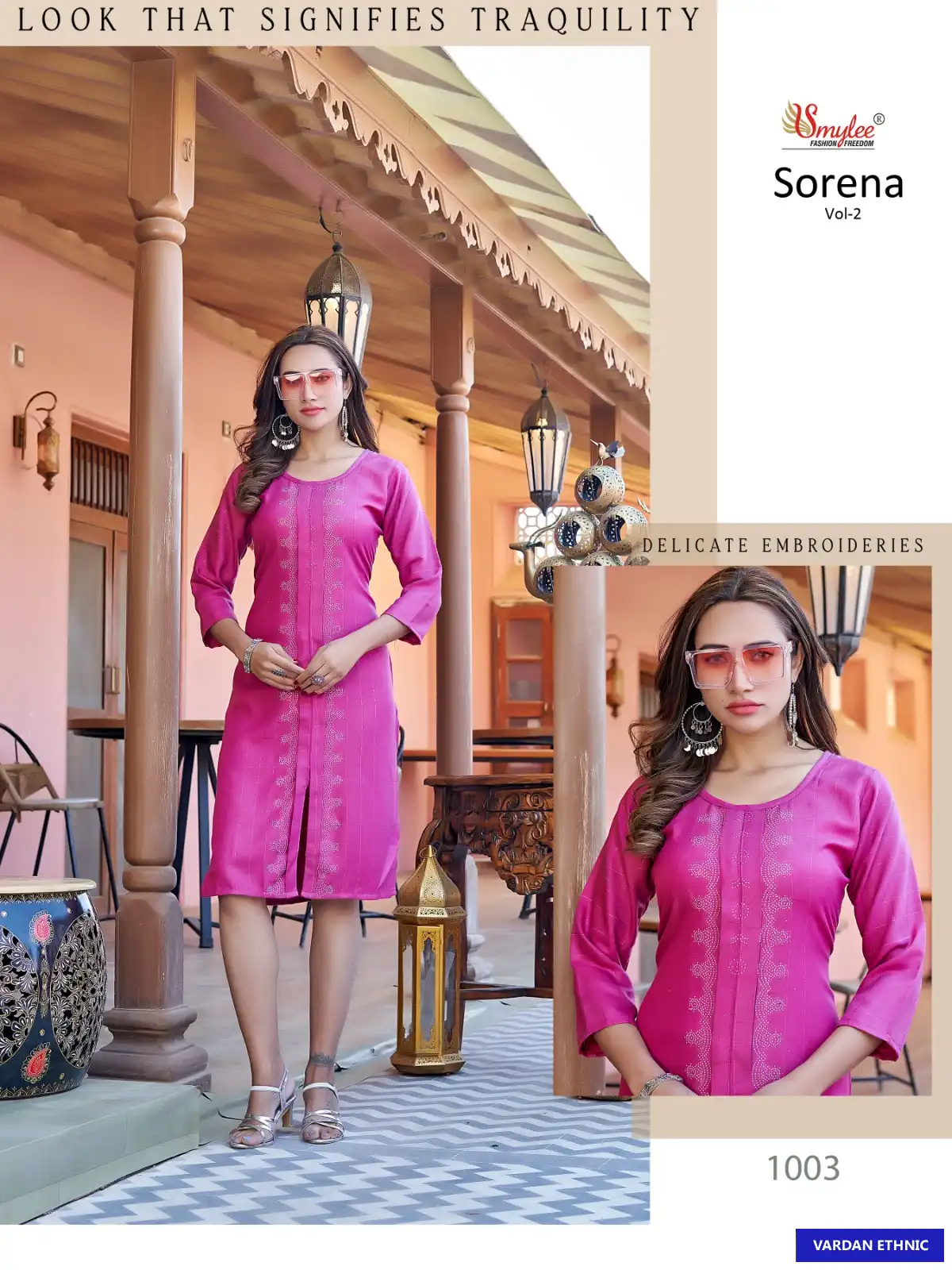 Rung Sorena Vol 2 Heavy Bombay Rayon Wholesale Kurti Catalog — Wholesale Kurtis, MPA wholesale from Surat - Gallery Image 2