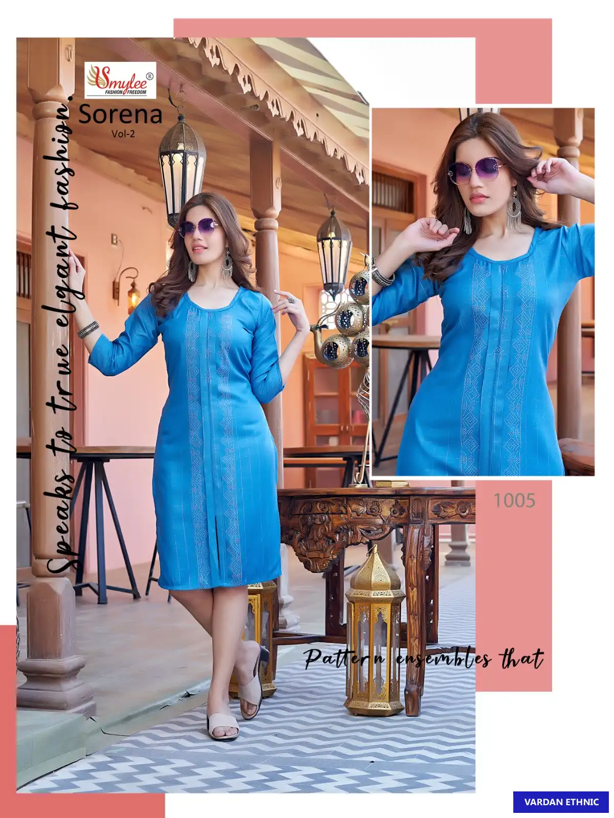 Rung Sorena Vol 2 Heavy Bombay Rayon Wholesale Kurti Catalog — Wholesale Kurtis, MPA wholesale from Surat - Gallery Image 3