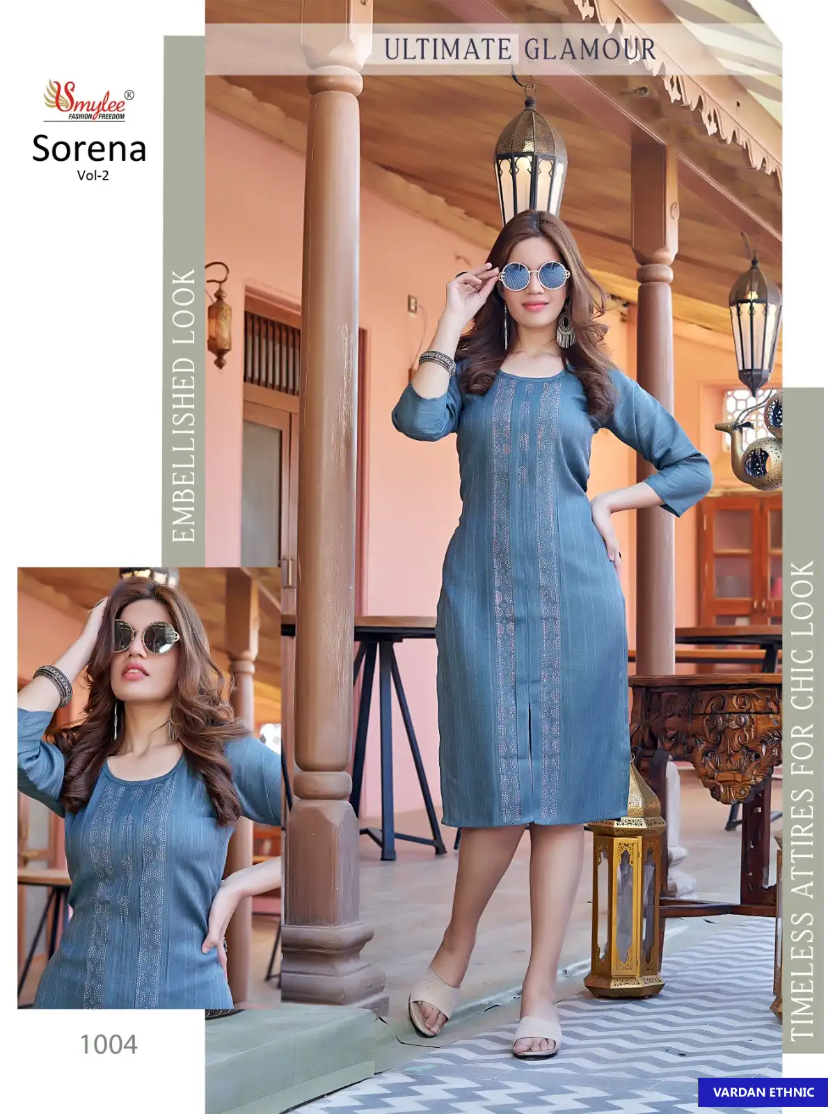 Rung Sorena Vol 2 Heavy Bombay Rayon Wholesale Kurti Catalog — Wholesale Kurtis, MPA wholesale from Surat - Gallery Image 4