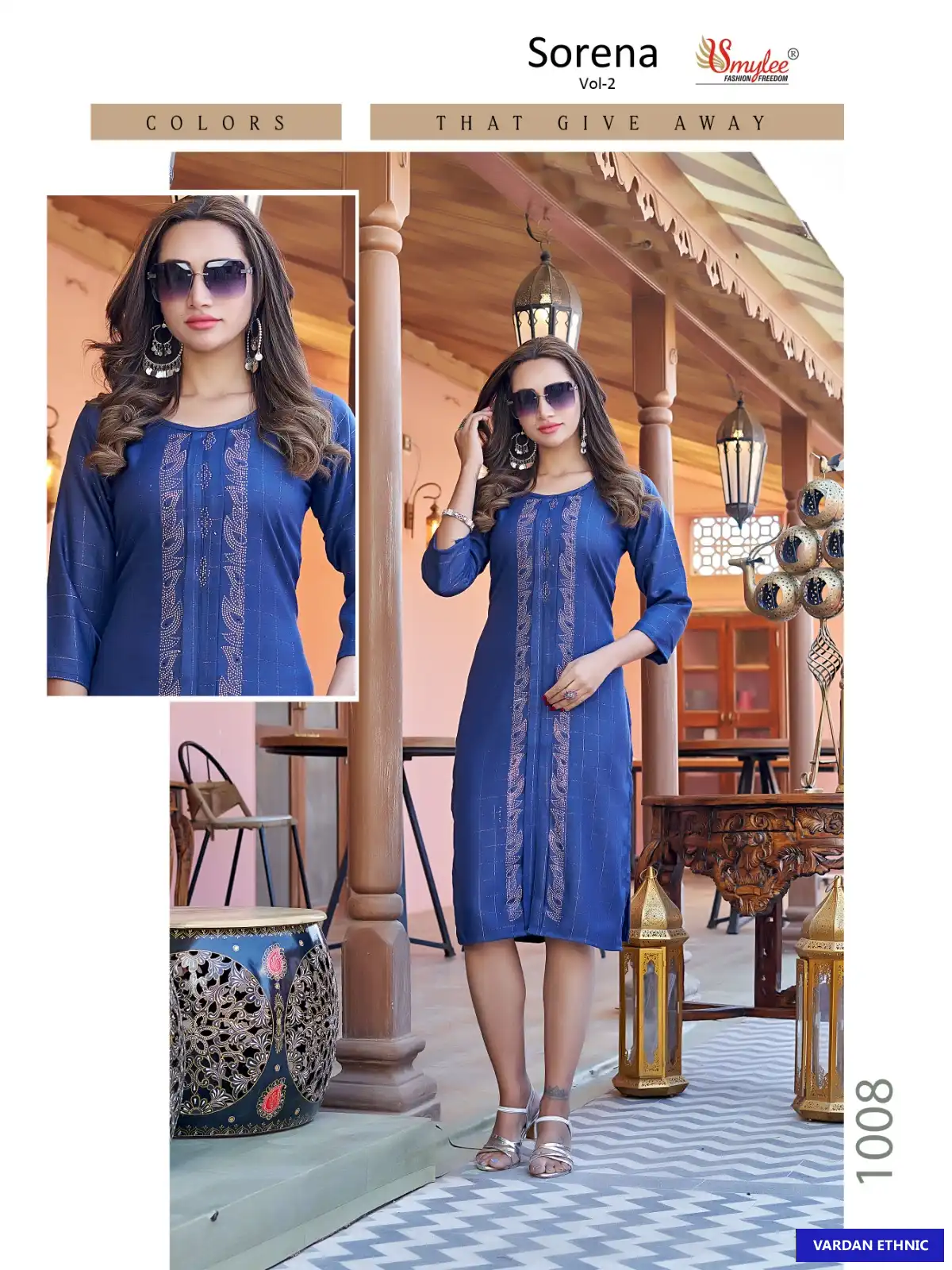 Rung Sorena Vol 2 Heavy Bombay Rayon Wholesale Kurti Catalog — Wholesale Kurtis, MPA wholesale from Surat - Gallery Image 5