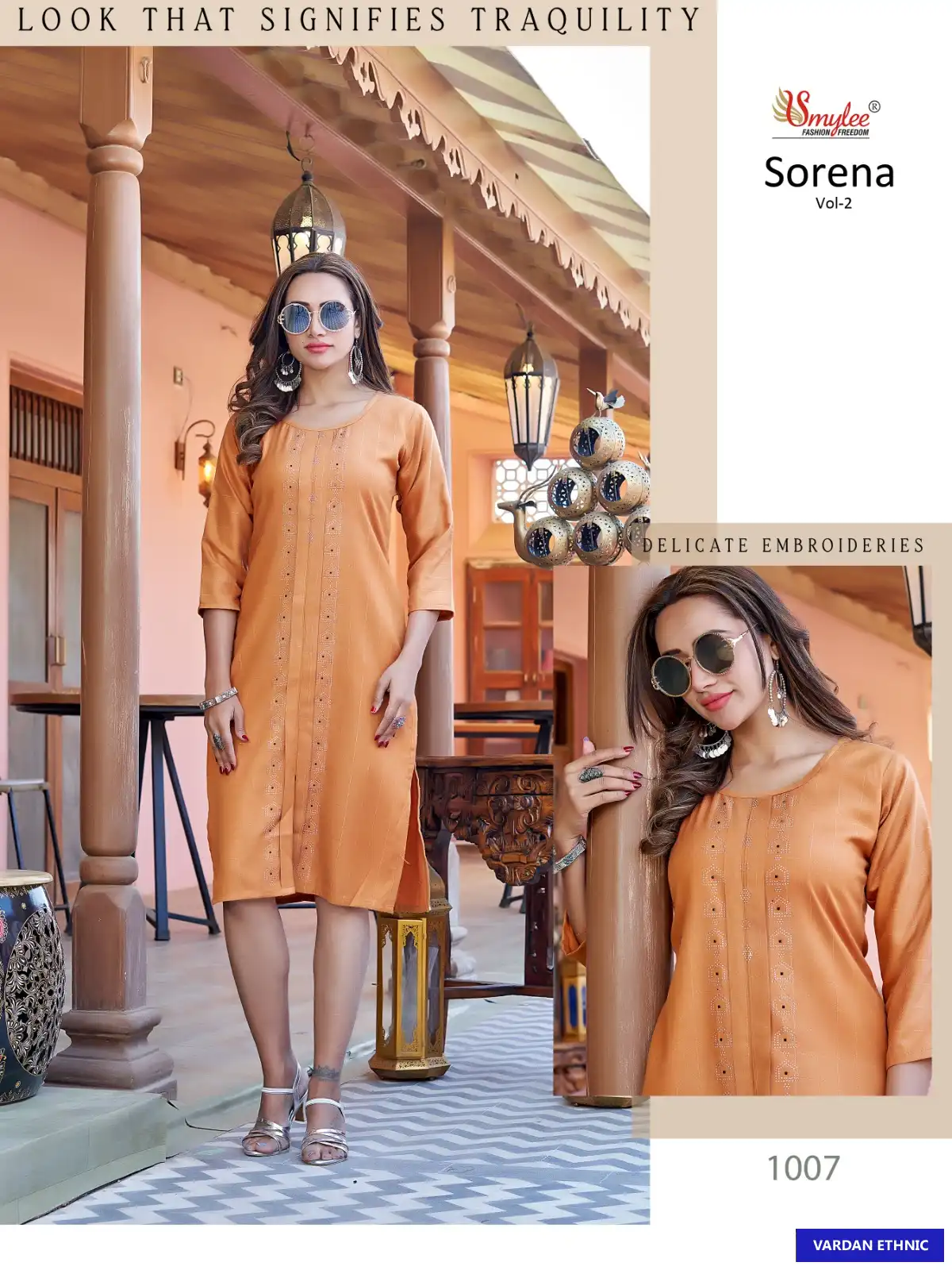 Rung Sorena Vol 2 Heavy Bombay Rayon Wholesale Kurti Catalog — Wholesale Kurtis, MPA wholesale from Surat - Gallery Image 7