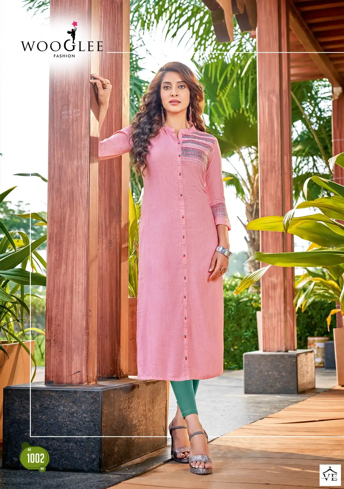 Wooglee Sparkle Rayon Two Tone Wholesale Kurti Catalog — Wholesale Kurtis, MPA wholesale from Surat - Gallery Image 3