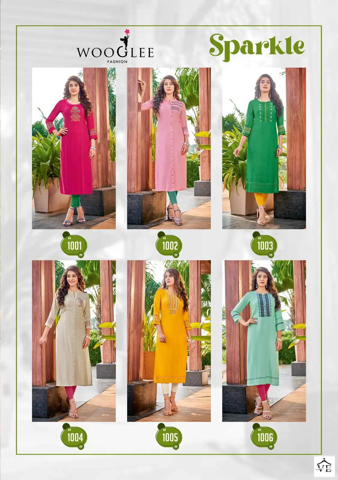 Wooglee Sparkle Rayon Two Tone Wholesale Kurti Catalog — Wholesale Kurtis, MPA wholesale from Surat — view 7