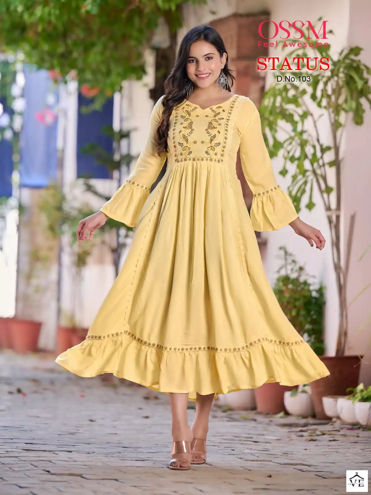 Ossm Status Heavy Rayon Wholesale Kurti Catalog — Wholesale Kurtis, MPA wholesale from Surat - Gallery Image 4