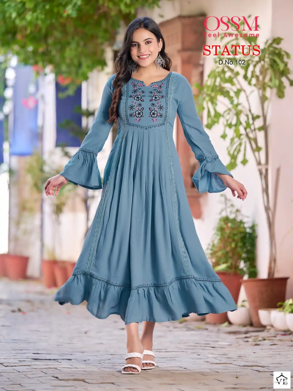 Ossm Status Heavy Rayon Wholesale Kurti Catalog — Wholesale Kurtis, MPA wholesale from Surat - Gallery Image 5