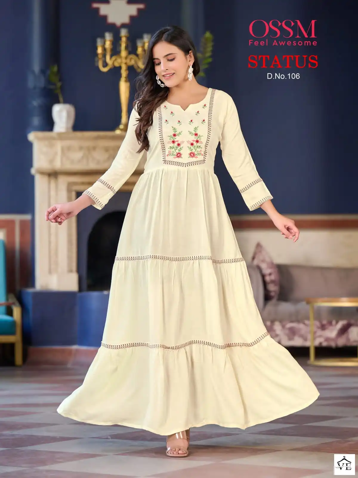 Ossm Status Heavy Rayon Wholesale Kurti Catalog — Wholesale Kurtis, MPA wholesale from Surat - Gallery Image 2