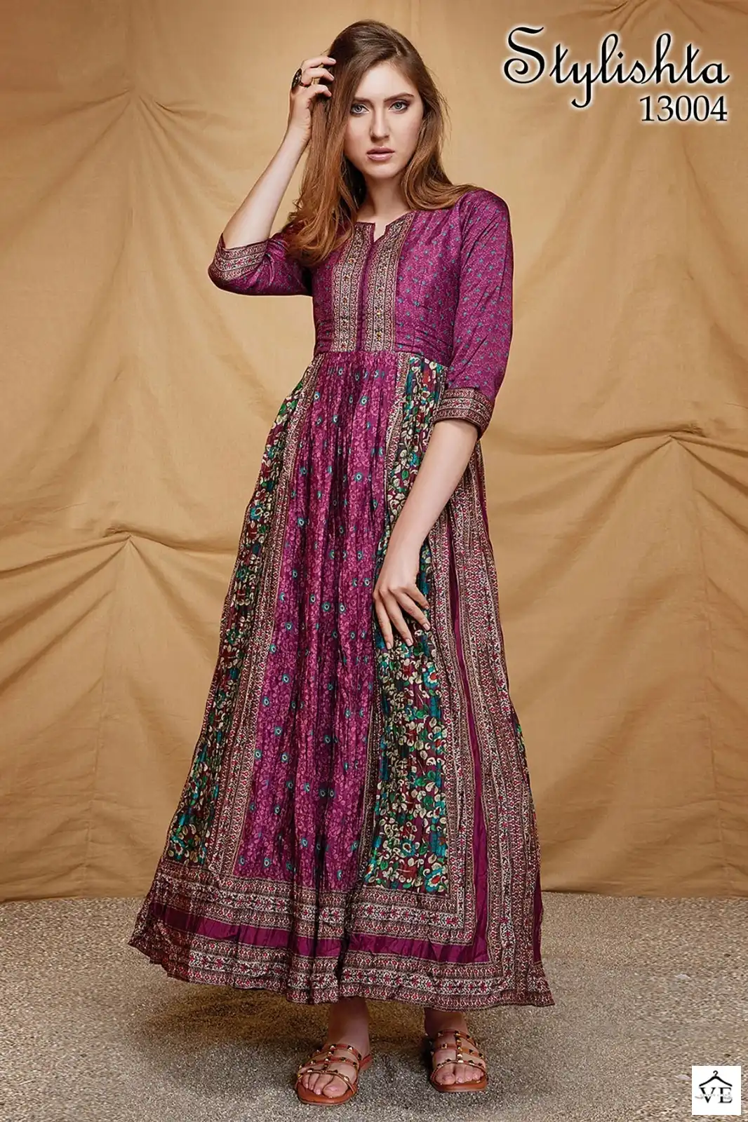 Stylishta Vol 13 Heavy Dola Silk Wholesale Gown Catalog — Wholesale Kurtis, MPA wholesale from Surat - Gallery Image 2