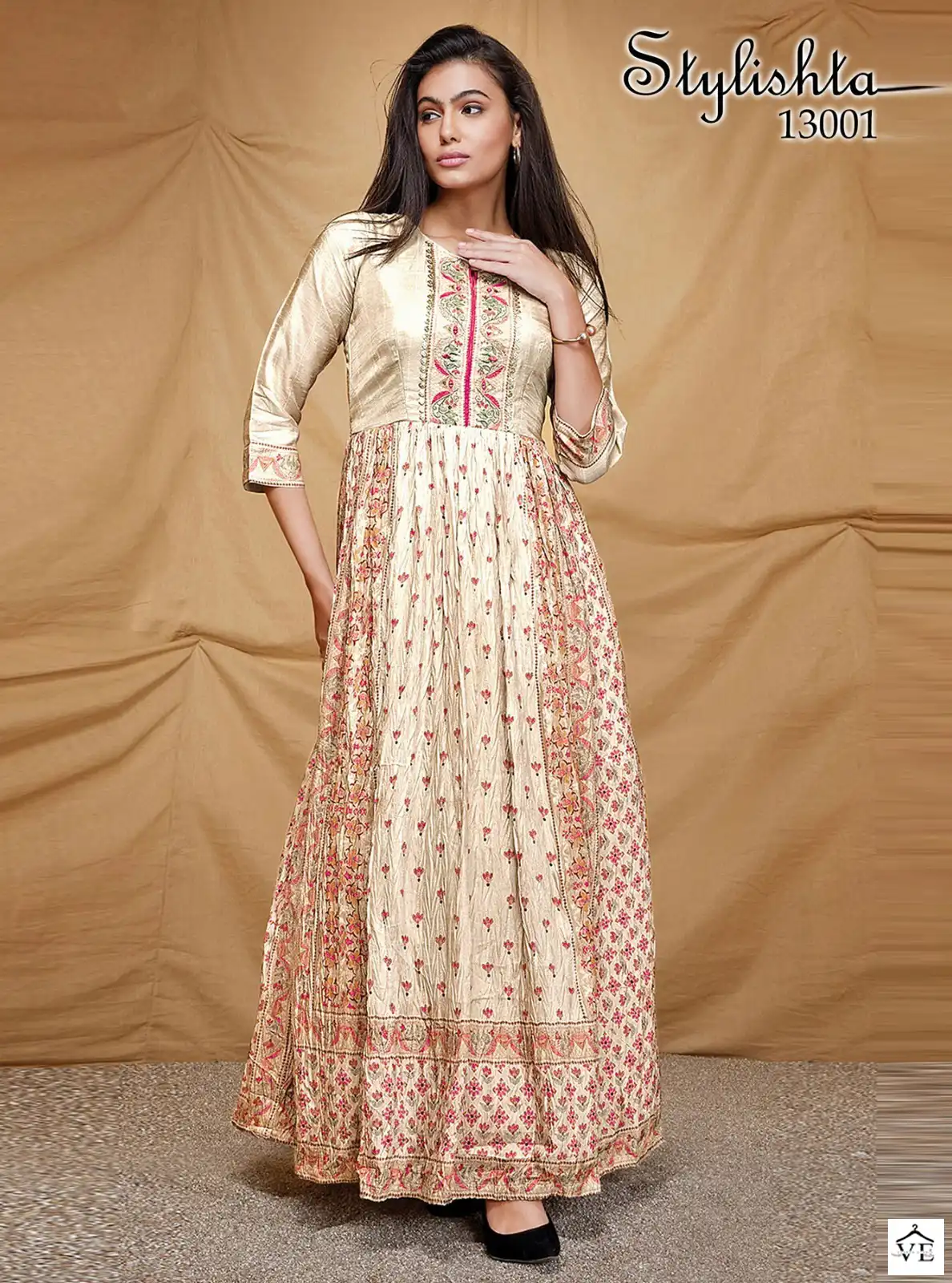 Stylishta Vol 13 Heavy Dola Silk Wholesale Gown Catalog — Wholesale Kurtis, MPA wholesale from Surat — view 1