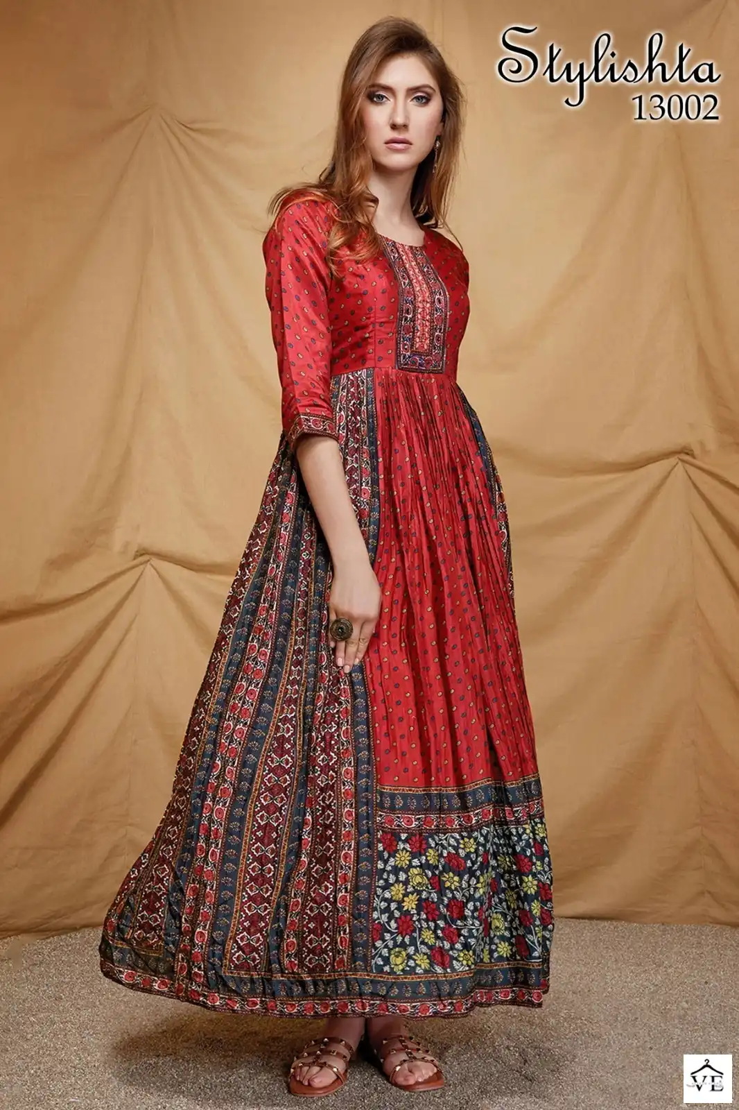 Stylishta Vol 13 Heavy Dola Silk Wholesale Gown Catalog — Wholesale Kurtis, MPA wholesale from Surat - Gallery Image 3
