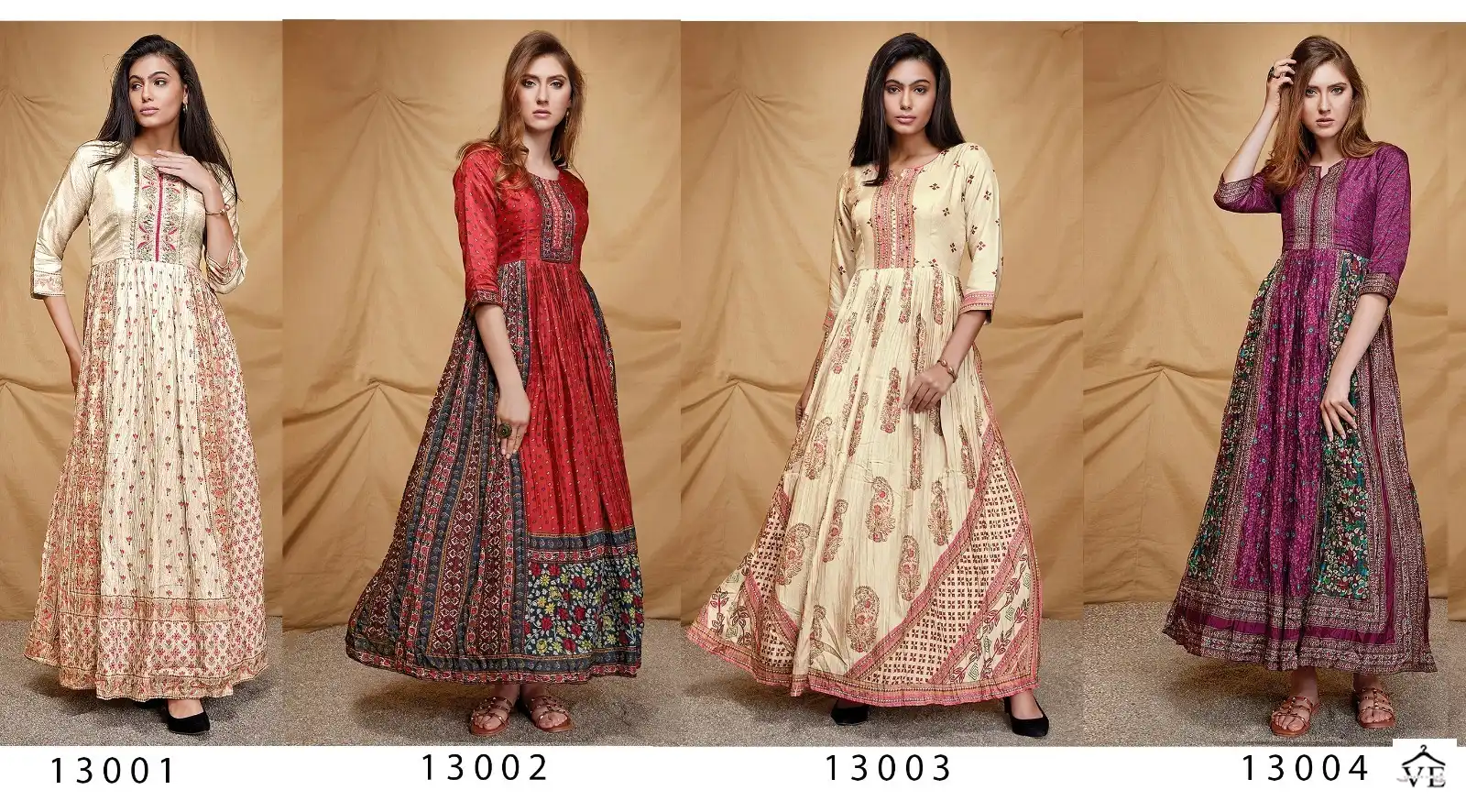 Stylishta Vol 13 Heavy Dola Silk Wholesale Gown Catalog — Wholesale Kurtis, MPA wholesale from Surat — view 5