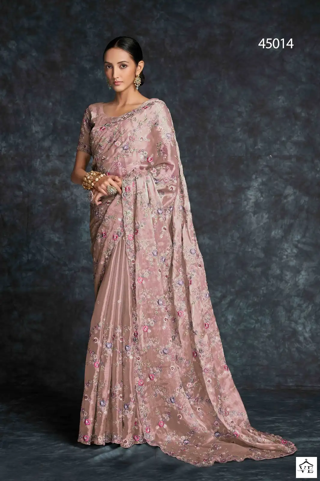Arya Designs Swrna Vol 4 Geoegette, Organza Wholesale Fancy Saree Catalog — Wholesale Sarees, MPA wholesale from Surat - Gallery Image 14