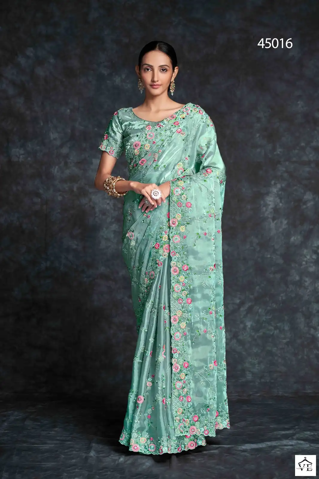 Arya Designs Swrna Vol 4 Geoegette, Organza Wholesale Fancy Saree Catalog — Wholesale Sarees, MPA wholesale from Surat — view 15