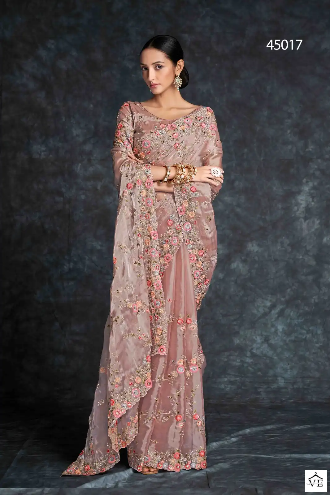 Arya Designs Swrna Vol 4 Geoegette, Organza Wholesale Fancy Saree Catalog — Wholesale Sarees, MPA wholesale from Surat - Gallery Image 2