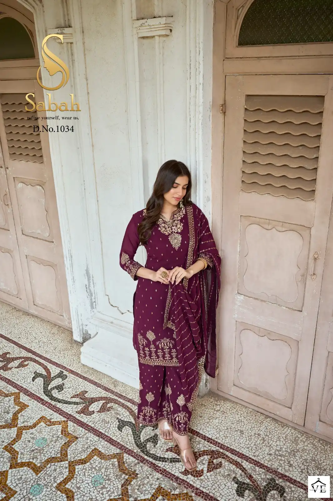 Sabah Zareen Heavy Faux Georgette Wholesale Designer Suits Catalog — Wholesale Salwar Suits, MPA wholesale from Surat — view 5