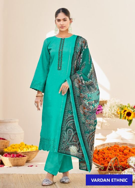 Kesar Sara Jam Cotton Wholesale Salwar Suit Catalog — Wholesale Salwar Suits, MPA wholesale from Surat — Photo 2