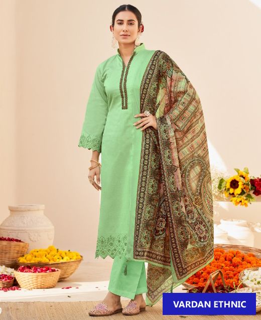 Kesar Sara Jam Cotton Wholesale Salwar Suit Catalog — Wholesale Salwar Suits, MPA wholesale from Surat — view 1